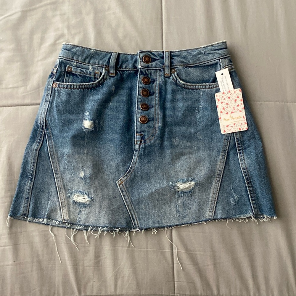 Free People Denim Skirt NWT
